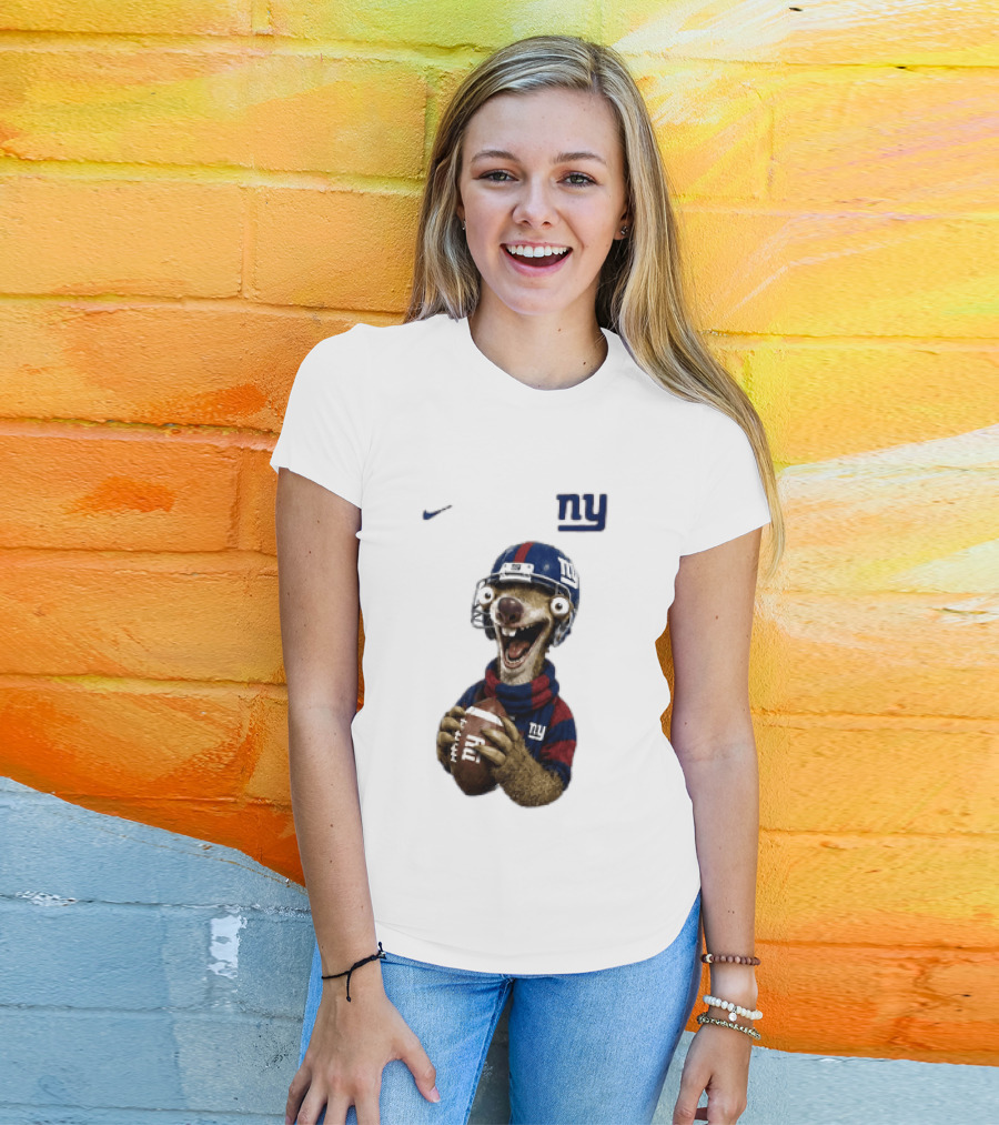 Sid The Sloth New York Giants Football NFL Fan Gear T-Shirt