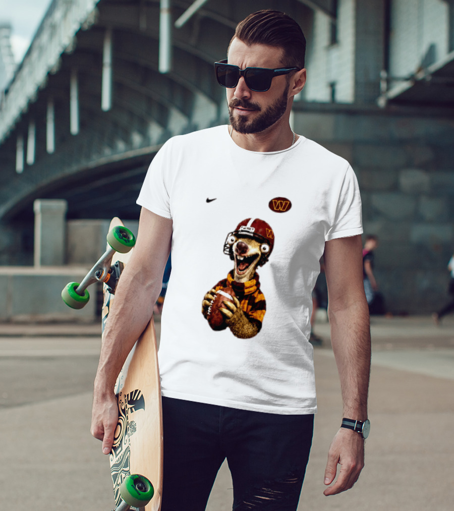 Sid The Sloth Washington Commanders Football Helmet Nike T-Shirt