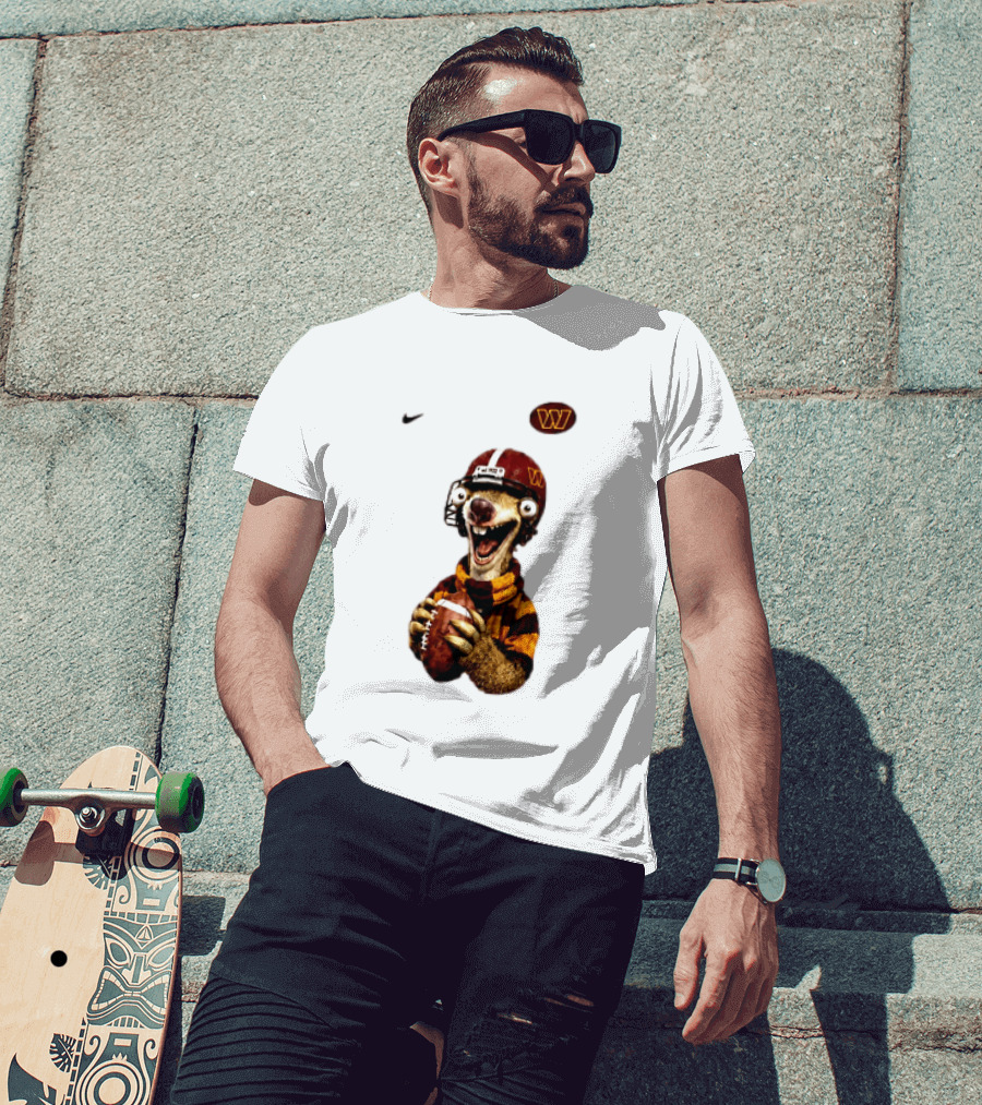 Sid The Sloth Washington Commanders Football Helmet Nike T-Shirt