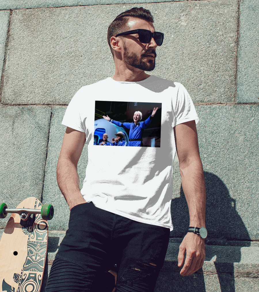 Wally Funk Age Record Space Travel Blue Origin Crew Celebration T-Shirt