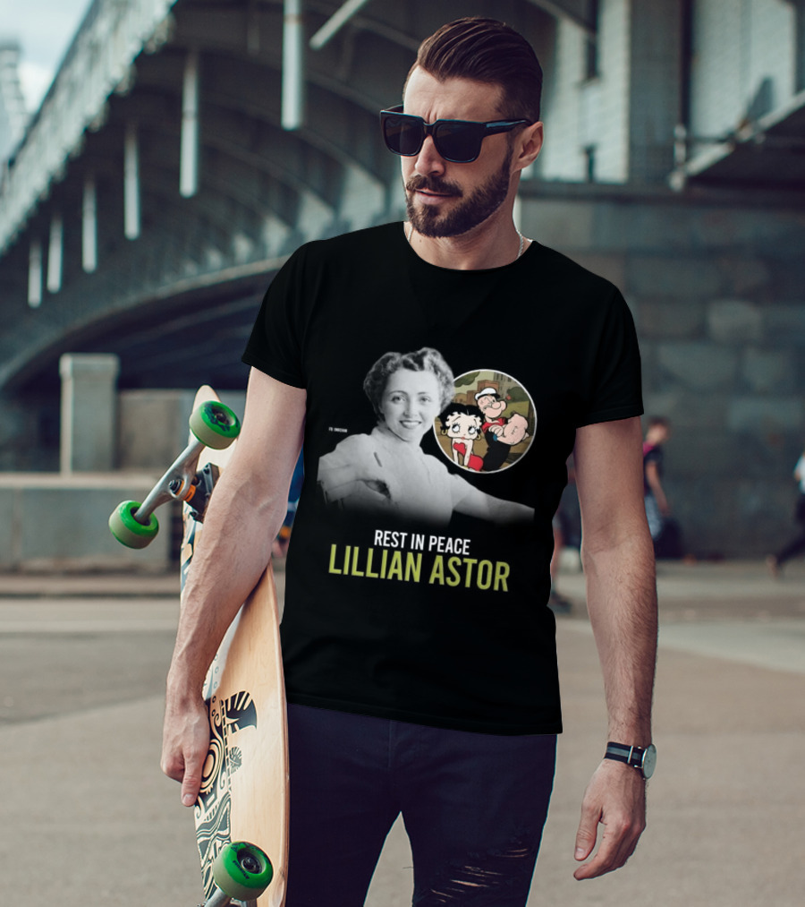 Rest In Peace Lillian Astor Betty Boop Popeye T-Shirt