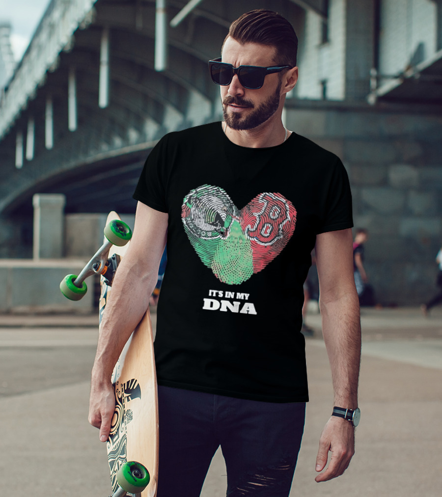 It’s In My DNA Heart Flag T-Shirt