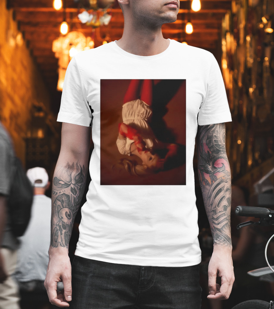 Ariana Grande Red And White Eternal Sunshine Aesthetic T-Shirt