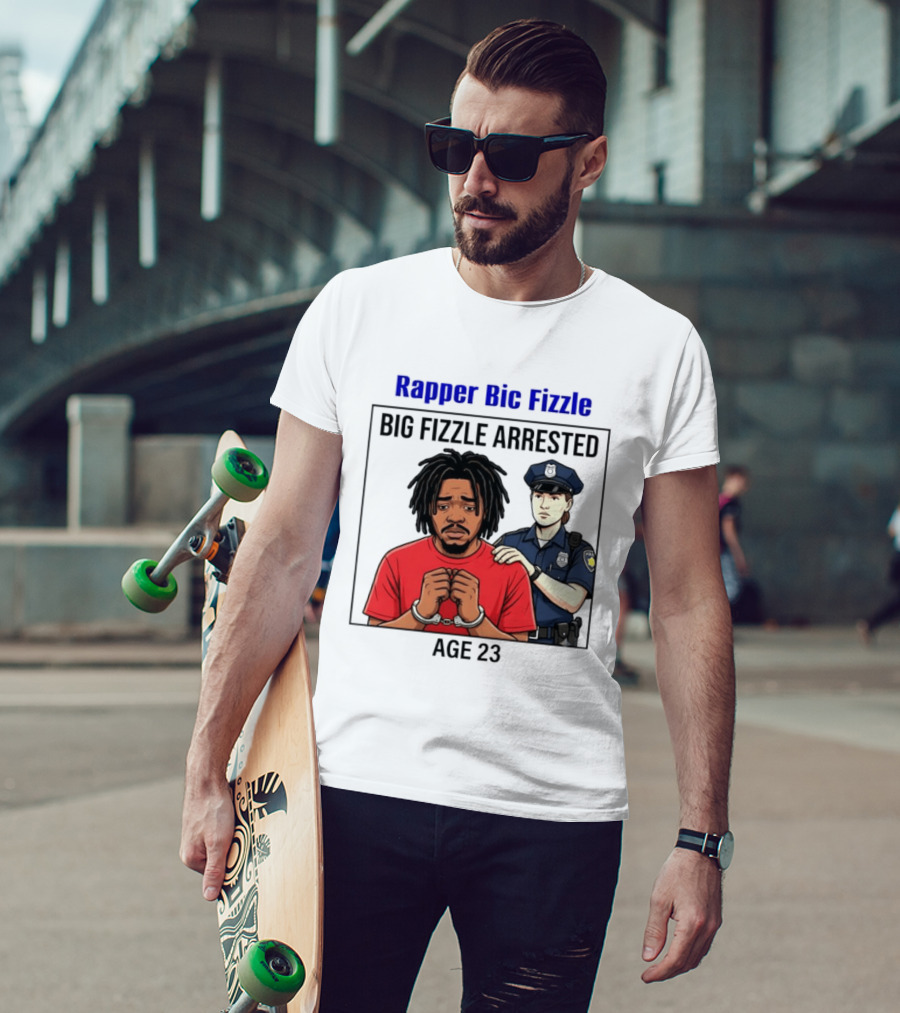 Rapper Bic Fizzle Big Fizzle Arrested Age 23 T-Shirt