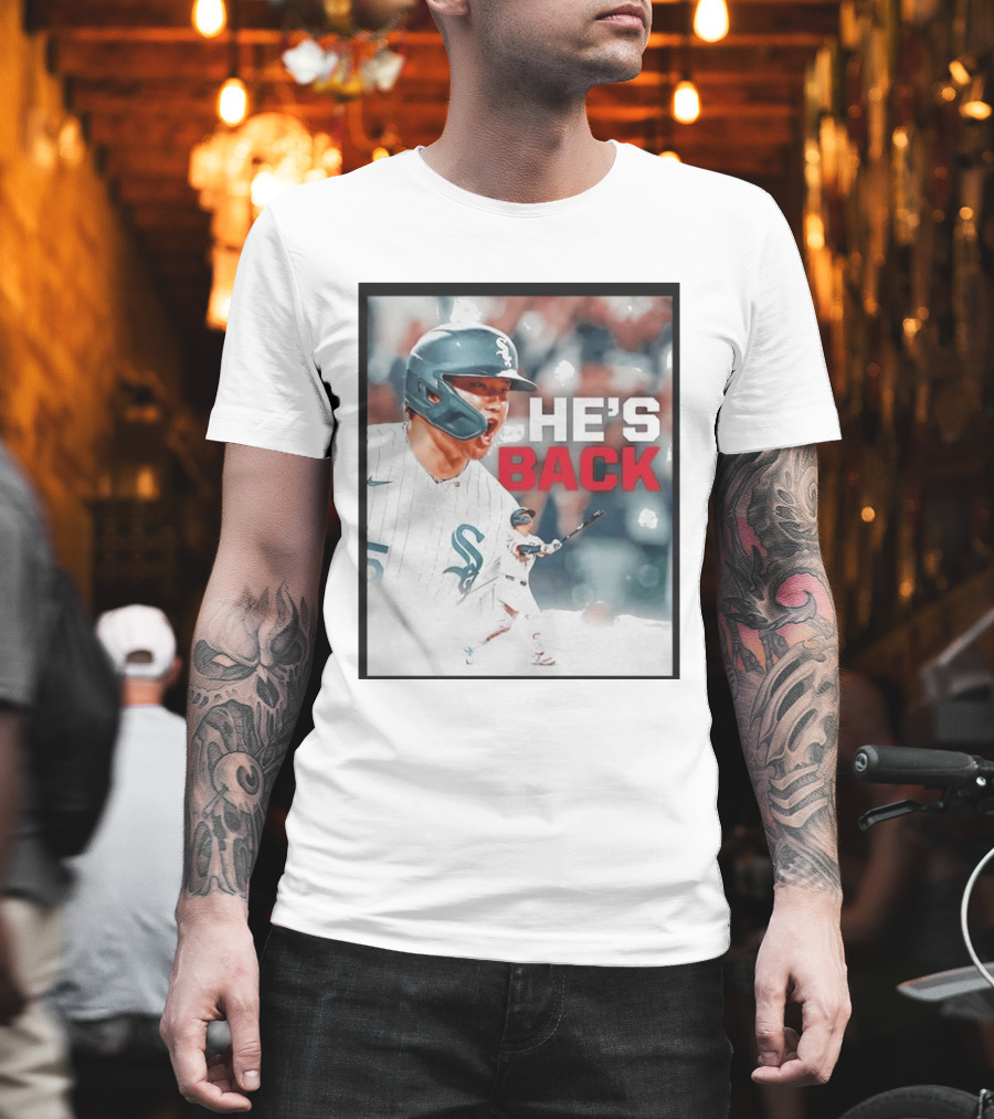 Chicago White Sox Munetaka Murakami He's Back Celebratory Moment T-Shirt