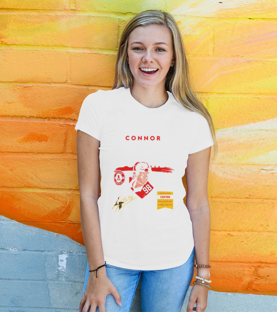 Connor Bedard Chicago Blackhawks #98 Rookie Spotlight Player Position Draft Pick T-Shirt