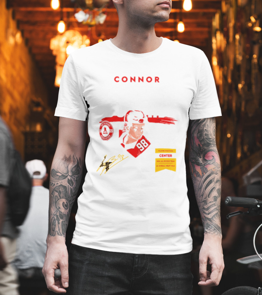 Connor Bedard Chicago Blackhawks #98 Rookie Spotlight Player Position Draft Pick T-Shirt
