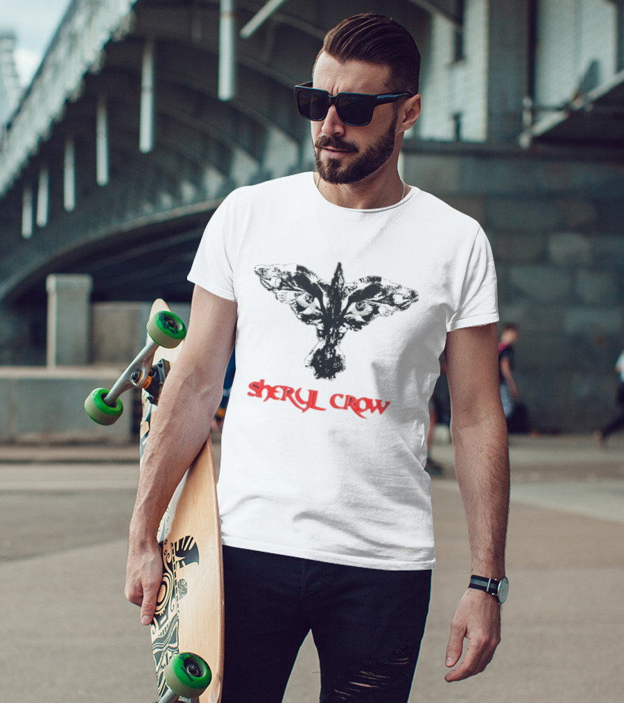 Sheryl Crow Black And White Bird T-Shirt