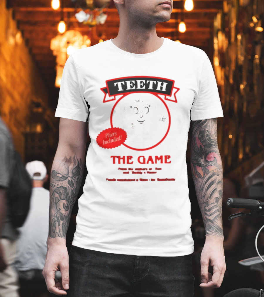 Teeth The Game Pliers Included From The Authors Of Widow's Bay Board Game T-Shirt