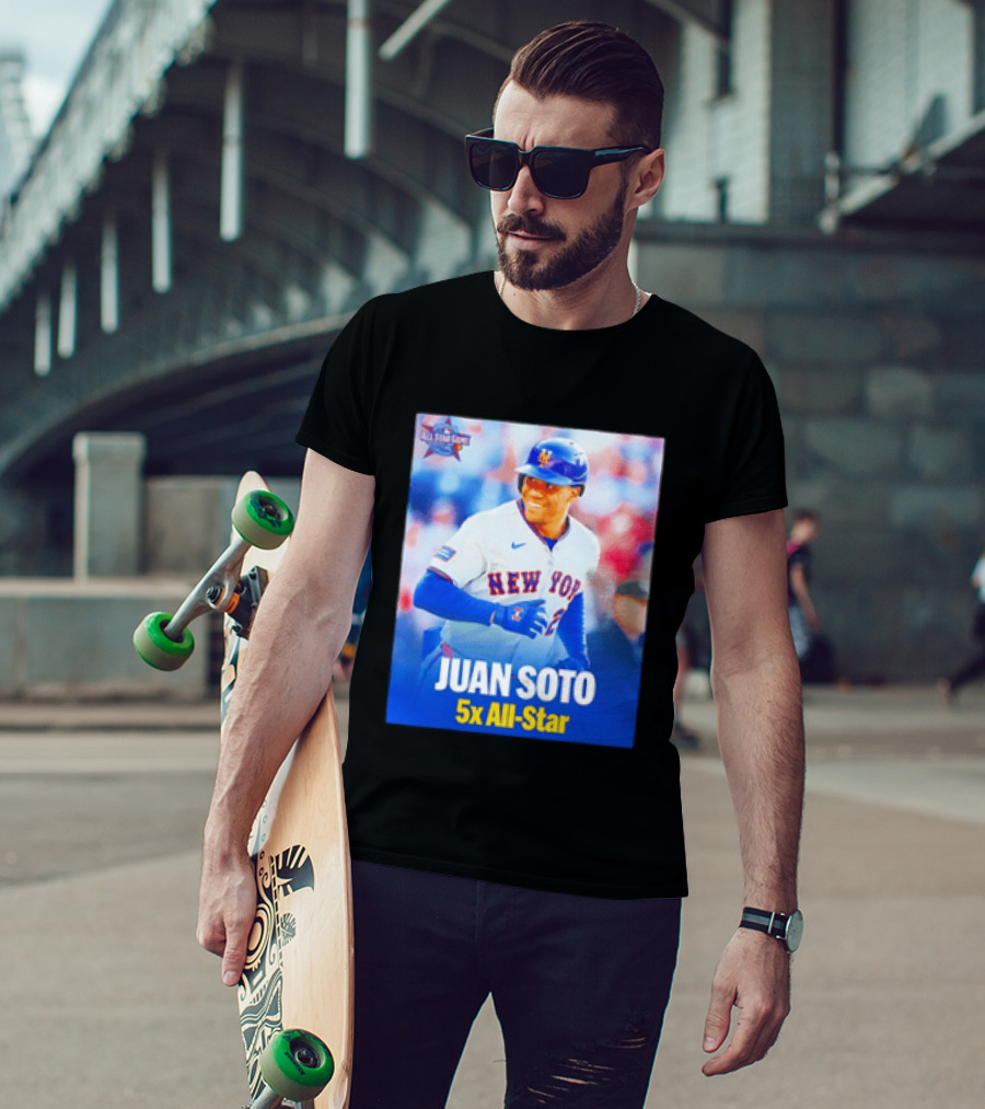 All Star Game 2026 New York Mets Juan Soto 5x All Star T-Shirt