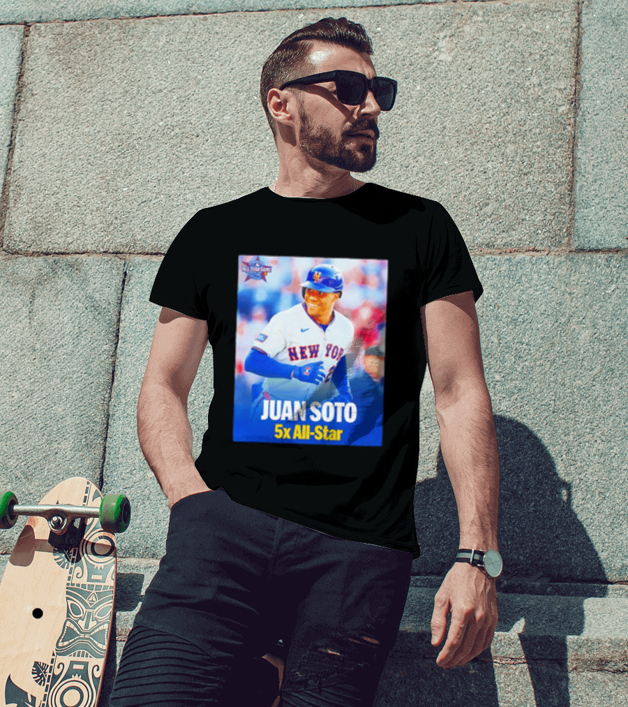 All Star Game 2026 New York Mets Juan Soto 5x All Star T-Shirt