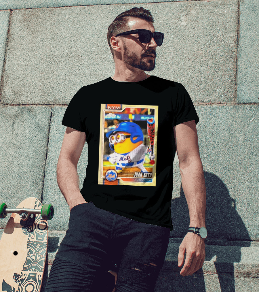 Juan Soto Minions Superfractor New York Mets MLB Topps Chrome 2026 Outfielder T-Shirt