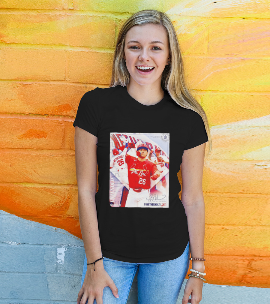 St. Louis Cardinals JJ Wetherholt 26 MLB Fan Memorabilia T-Shirt
