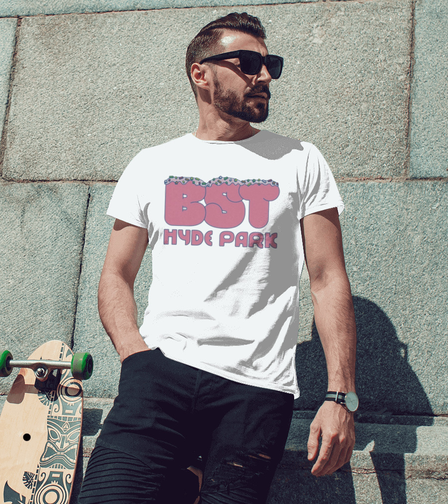 BST Hyde Park 2026 X Lewis Capaldi 12th July Event Pink Frosted Sprinkles T-Shirt