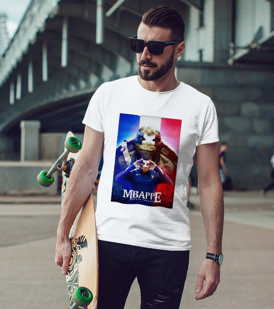 Mbappe France National Football Ninja Turtle T-Shirt