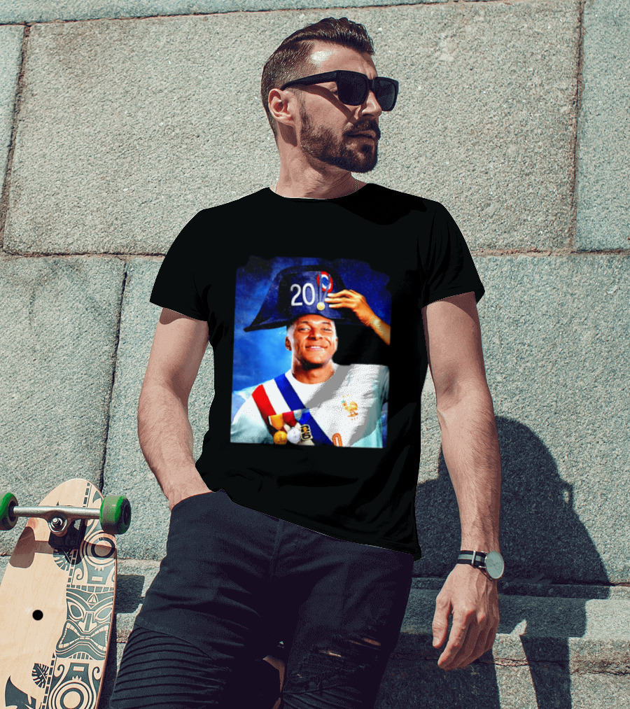 Kylian Mbappé France National Team 2026 Captain No 20 Napoleon Hat T-Shirt