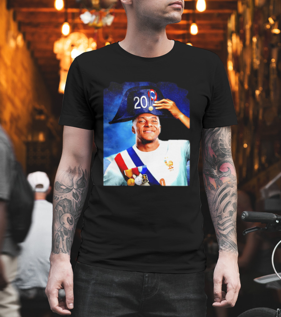 Kylian Mbappé France National Team 2026 Captain No 20 Napoleon Hat T-Shirt