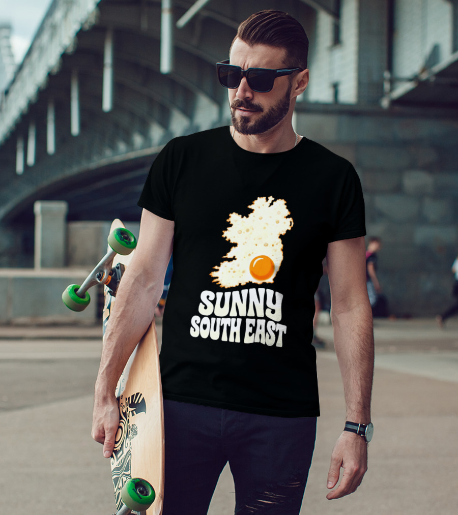Sunny South East Ireland Fried Egg Map T-Shirt
