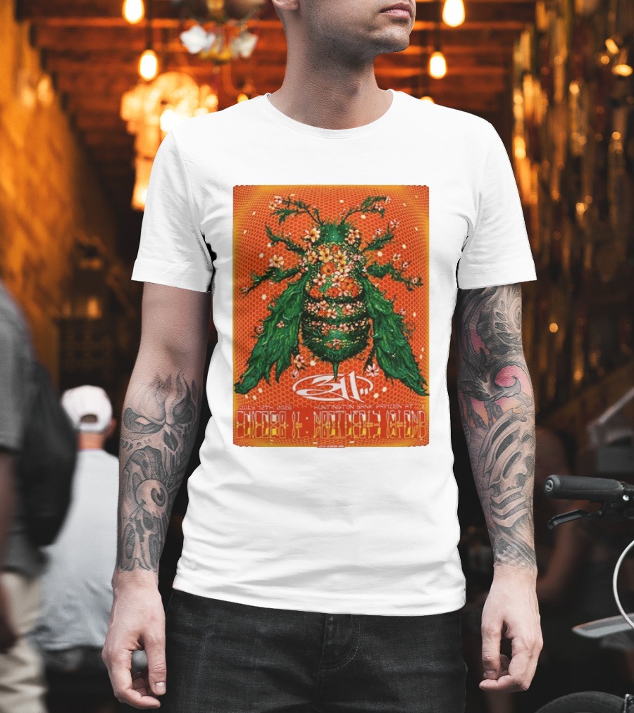 311 Chicago Illinois 2026 Huntington Bank Pavilion July 12 Floral Insect T-Shirt