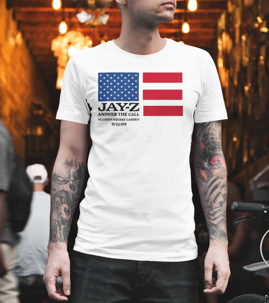 Jay Z Answer The Call Madison Square Garden 9/11/09 T-Shirt