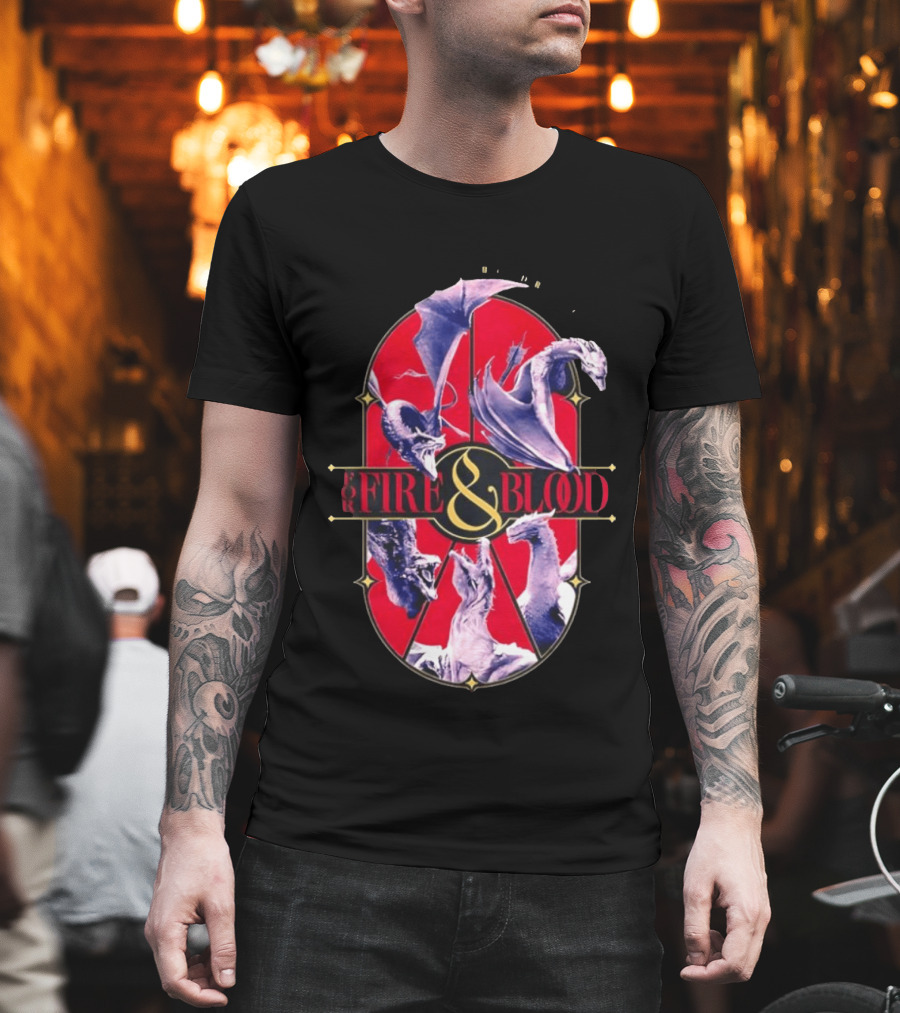 House Of The Dragon Fire And Blood Fantasy Dragons Iconic Show T-Shirt