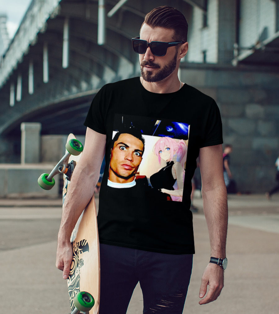 Cristiano Ronaldo Shikimori Anime Manga Collaboration T-Shirt