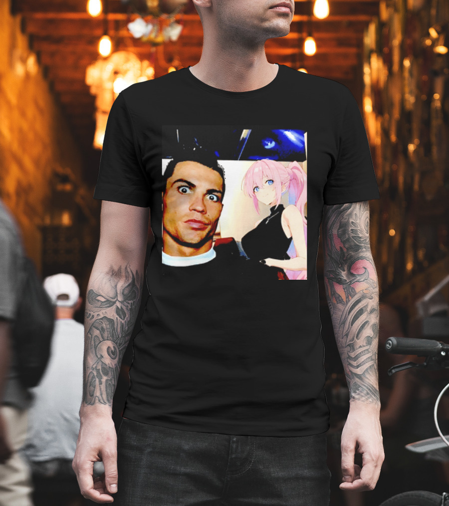 Cristiano Ronaldo Shikimori Anime Manga Collaboration T-Shirt