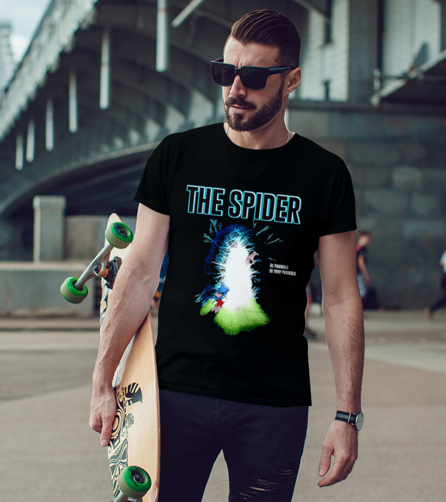 The Spider Be Friendly Be Very Friendly Comic Explosion T-Shirt