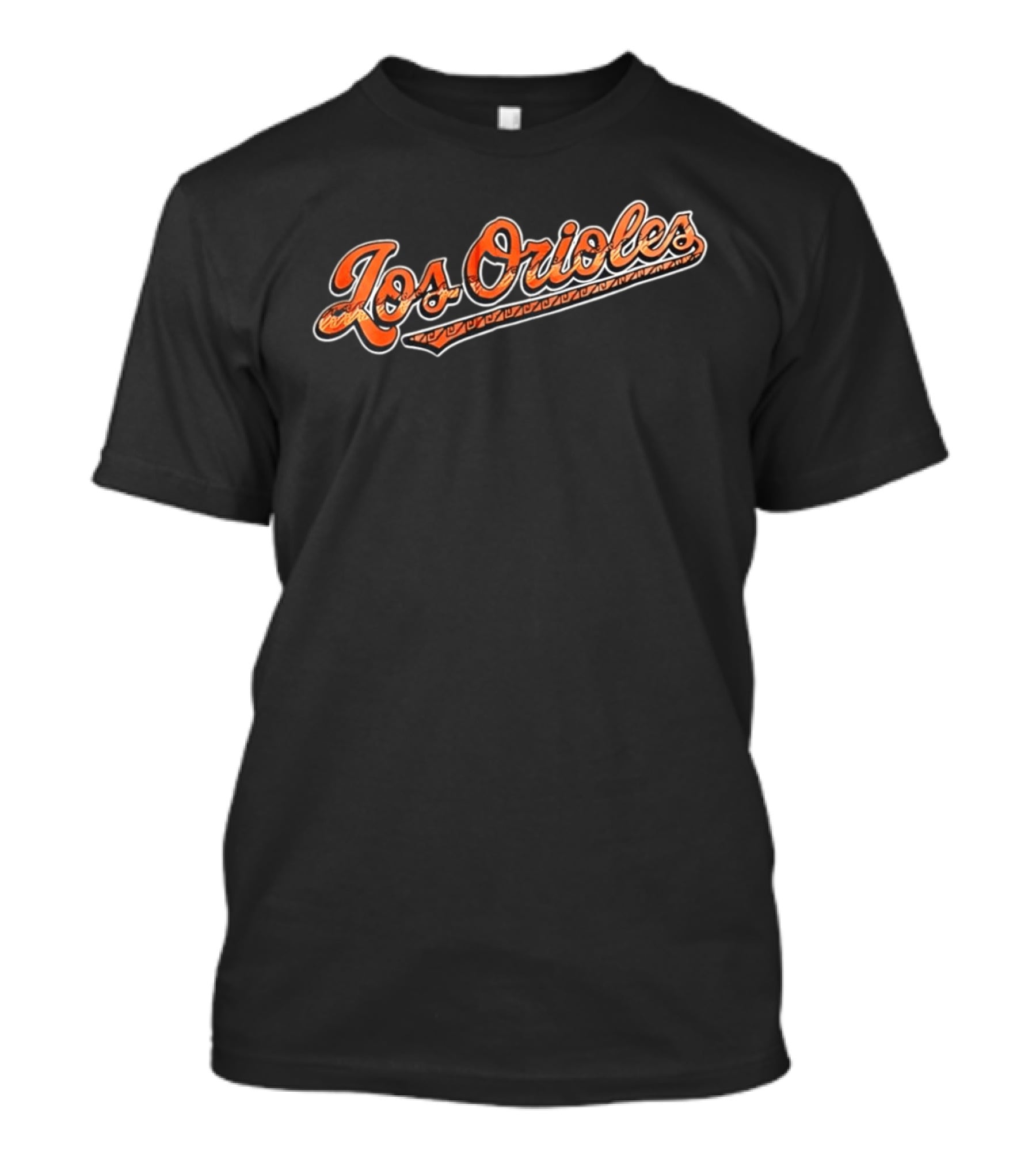 Los Orioles Baltimore Orioles Orange Script T-Shirt