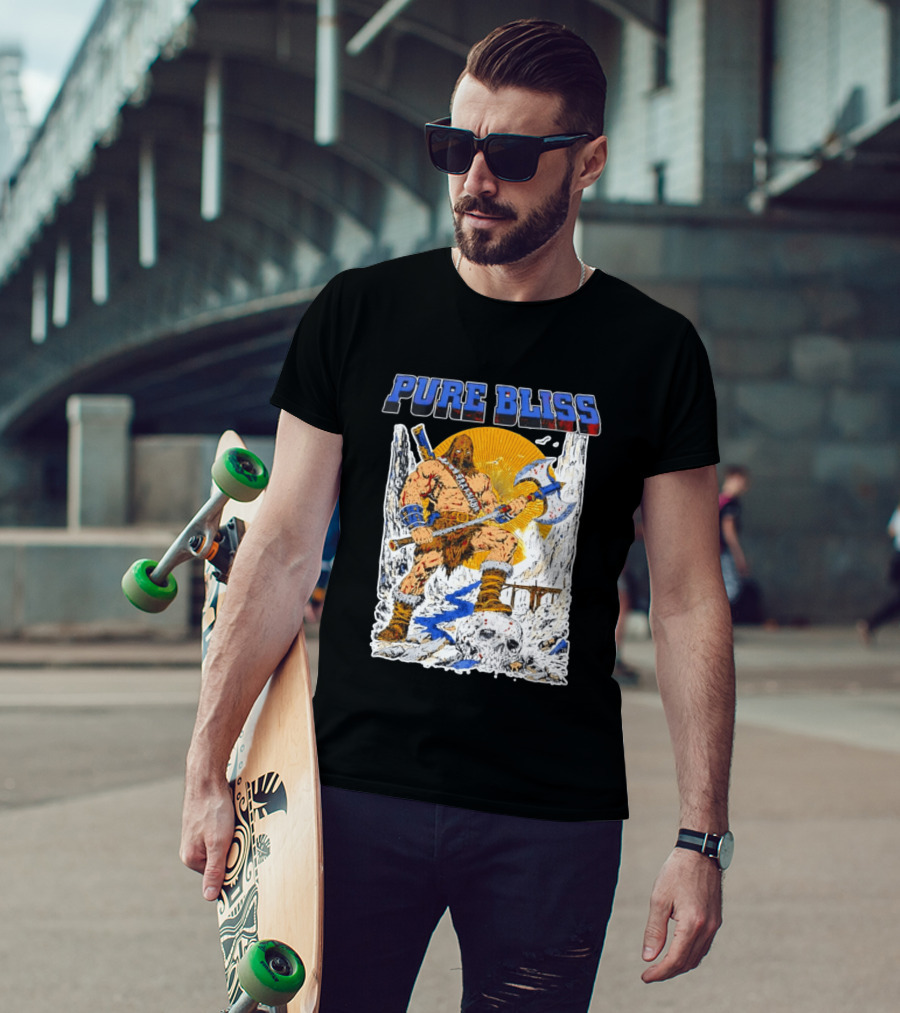 Pure Bliss Barbarian Warrior Axe Skull Fantasy Adventure T-Shirt