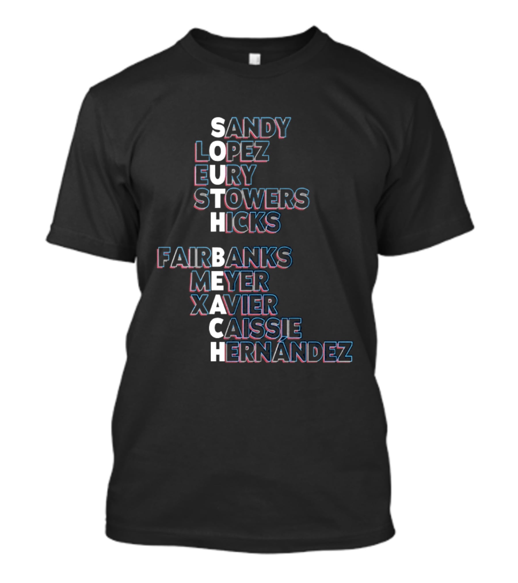 Sandy Lopez Eury Stowers Hicks Fairbanks Meyer Xavier Caissie Hernández South Beach T-Shirt