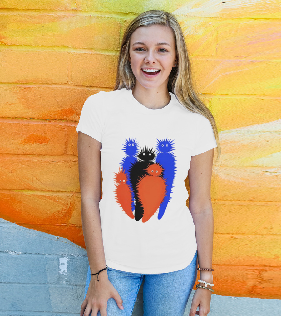 Hollerbaum And Schmidt Julius Klinger 1909 Spiky Colorful Creatures T-Shirt