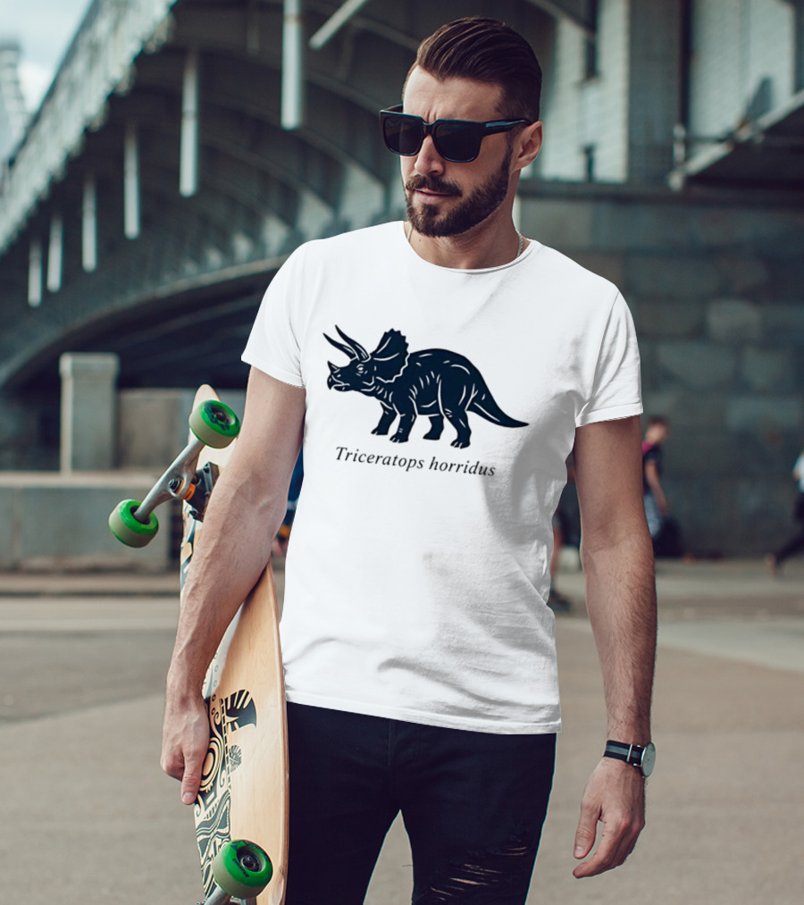 Triceratops Horridus Dinosaur Prehistoric Animal Paleontology Biology Science T-Shirt