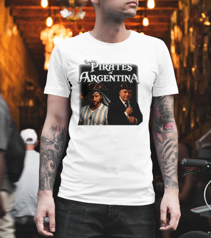 Pirates Of Argentina Messi Mashup Soccer Legend And Captain T-Shirt
