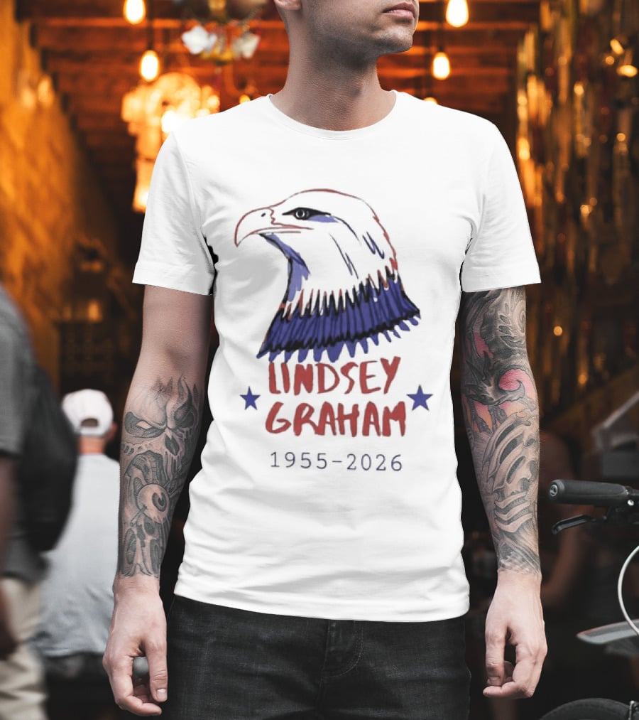 Lindsey Graham 1955 2026 Patriotic Eagle T-Shirt