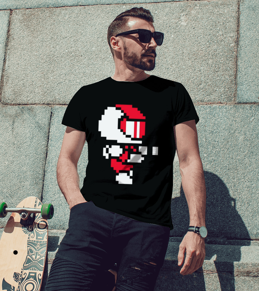 Arcade Pixel Racing Driver Fast Track Helmet Retro Game T-Shirt