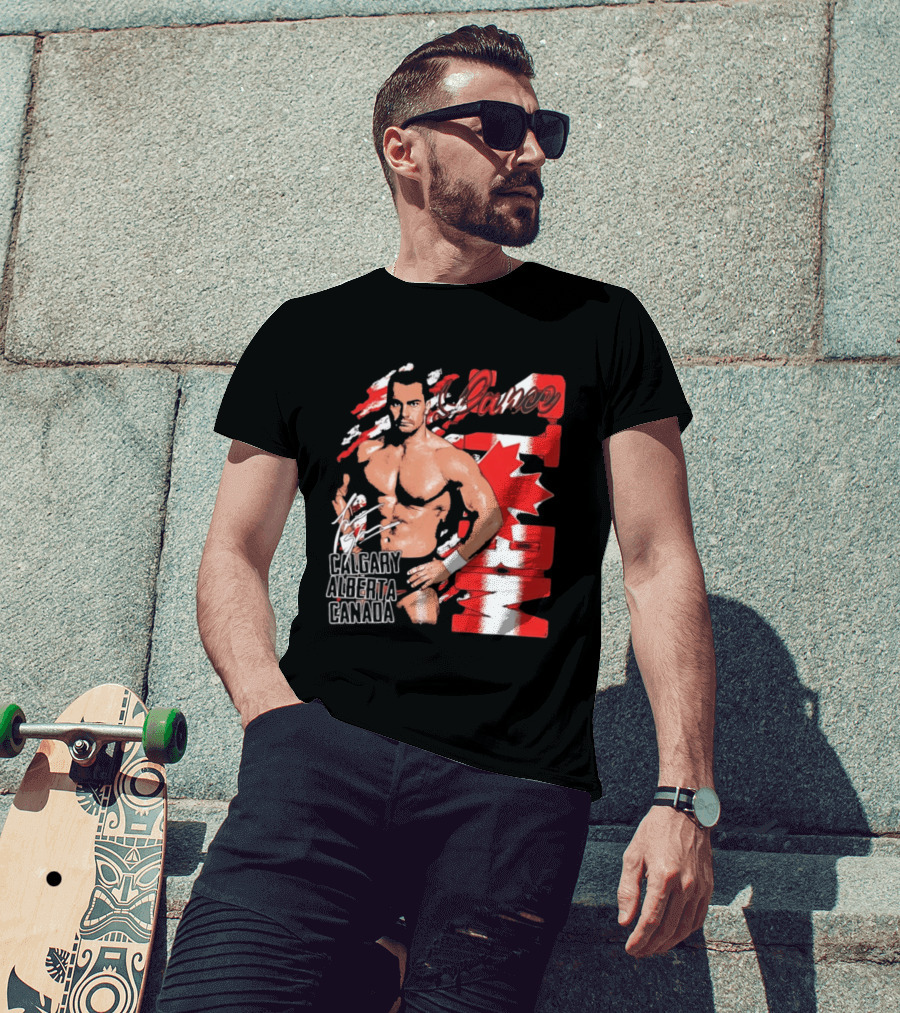 Lance Storm Calgary Alberta Canada Wrestling Icon Red Maple Leaf T-Shirt