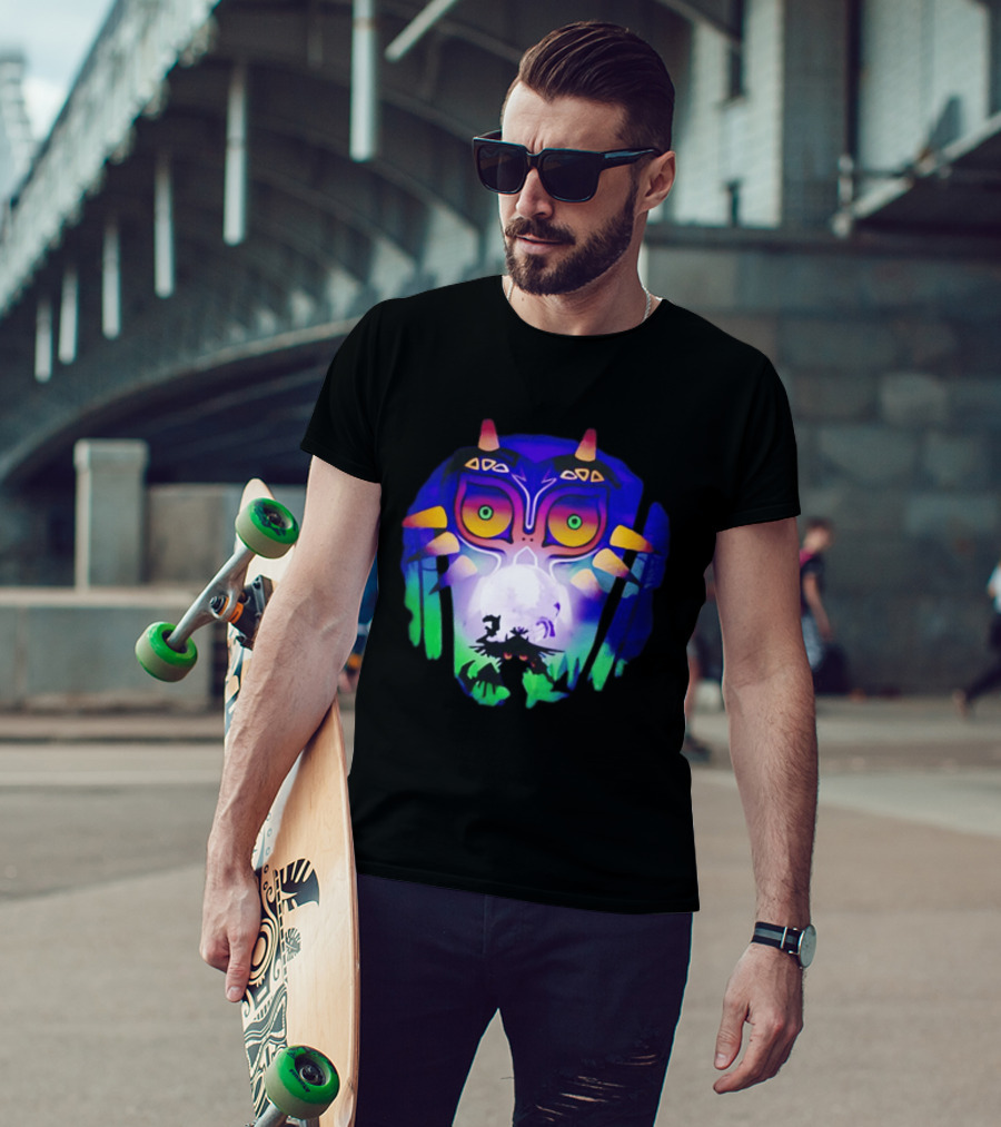 Majora's Mask Legend Of Zelda Skull Kid And Moon T-Shirt