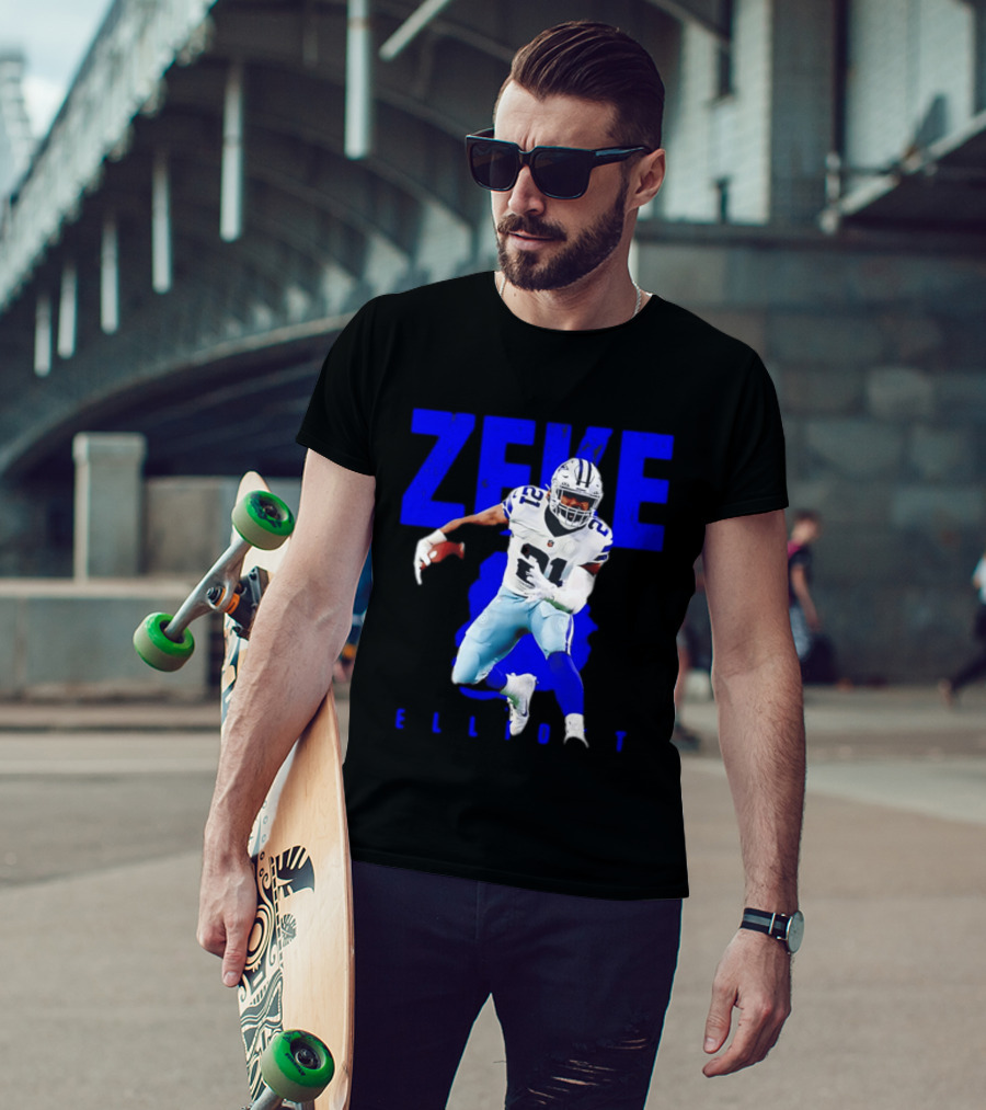 Dallas Cowboys Ezekiel Elliott Running Zeke 21 T-Shirt