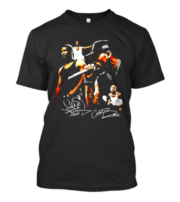 Usher Chris Brown Signature Collage T-Shirt