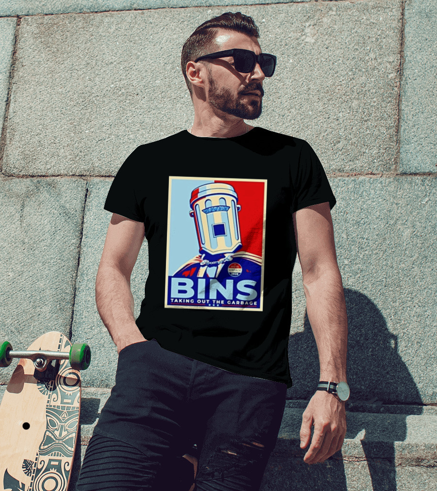 Binface Bins Hope Vote 2024 Taking Out The Garbage T-Shirt
