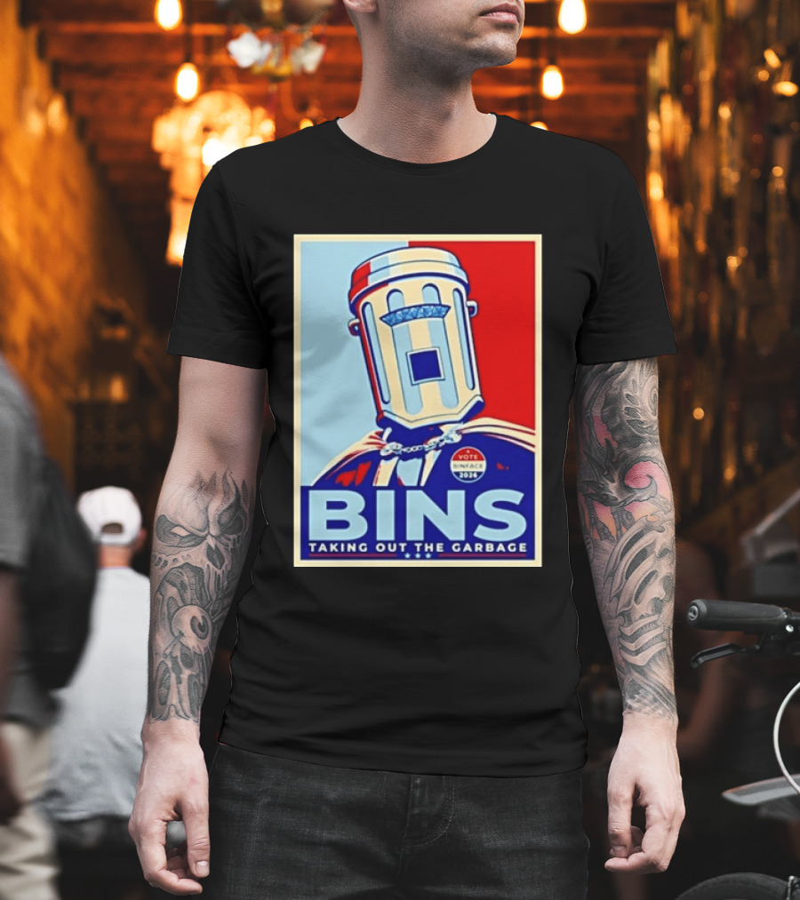 Binface Bins Hope Vote 2024 Taking Out The Garbage T-Shirt