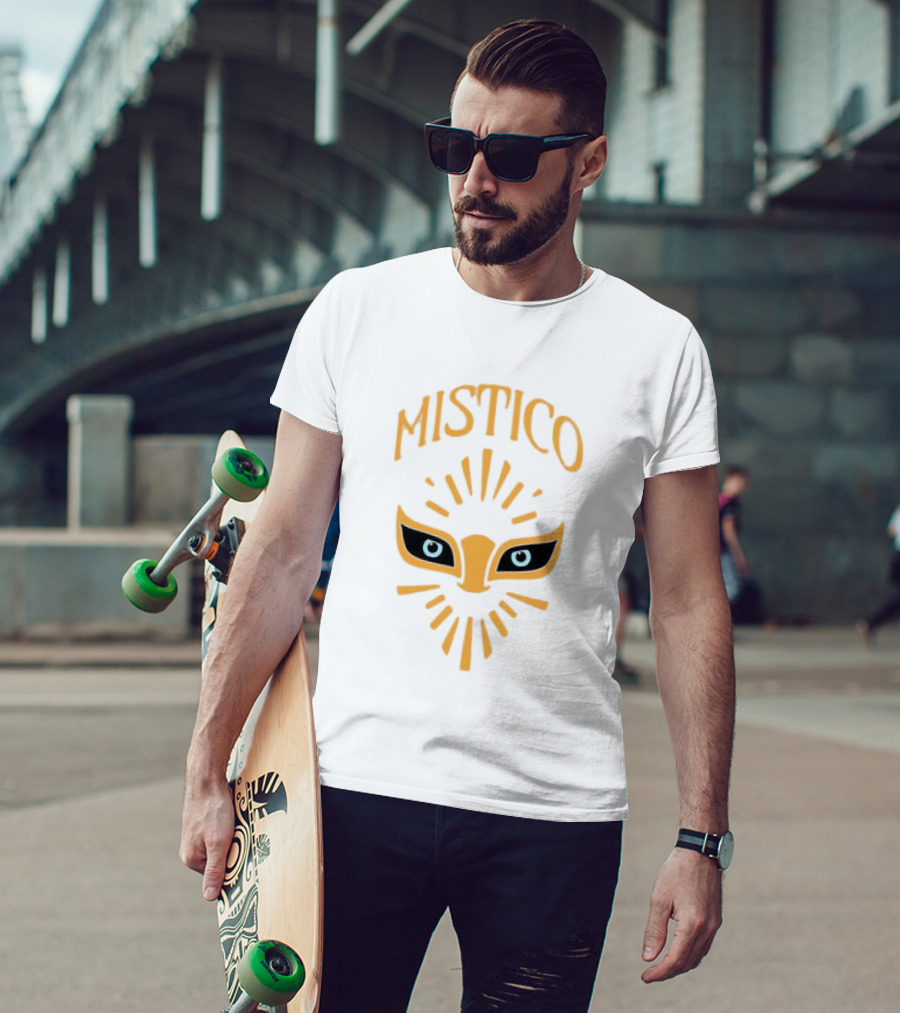 Mistico Luchador Eyes Mask Staring Lucha Libre Wrestling T-Shirt