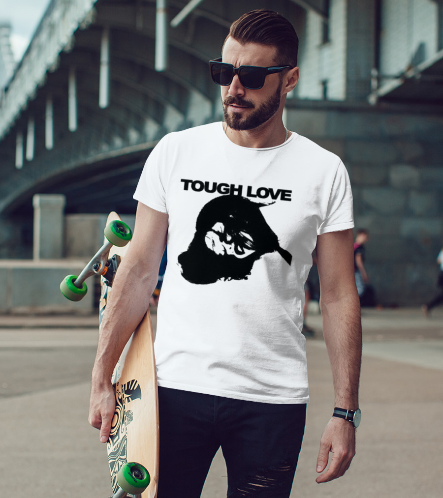 Tough Love Skull With Barbed Wire T-Shirt