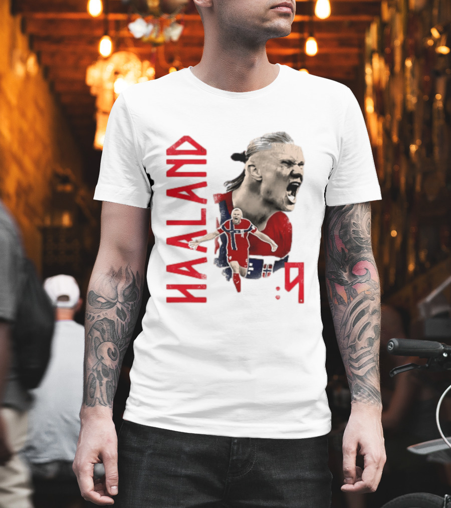 Haaland Norway National Soccer Star 9 T-Shirt
