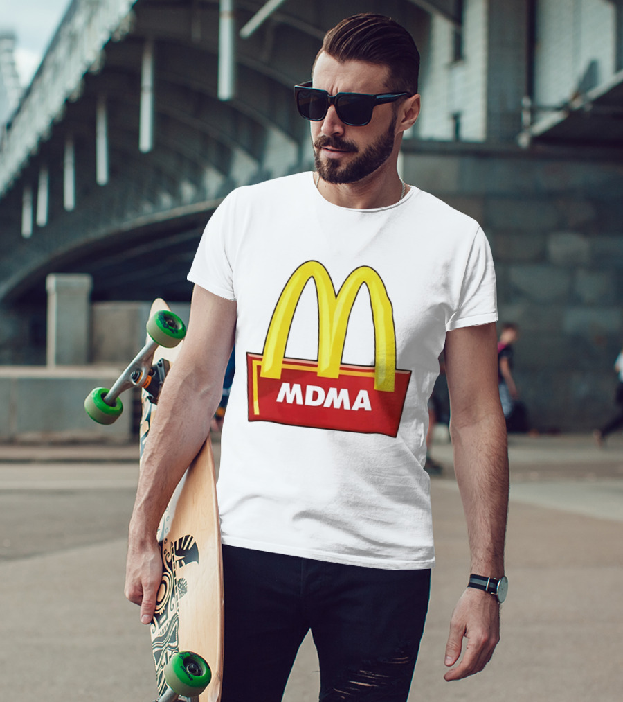MDMA McDonald's Parody Golden Arches T-Shirt