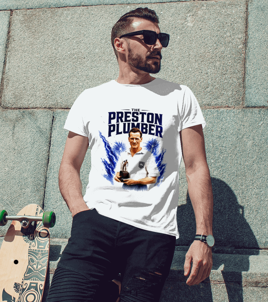 The Preston Plumber Tom Finney Football Legend T-Shirt