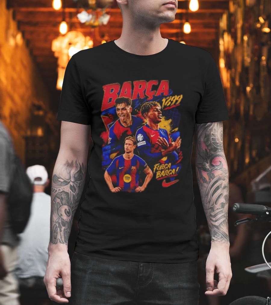 Barça 1899 Força Barça Soccer Pride Sports T-Shirt