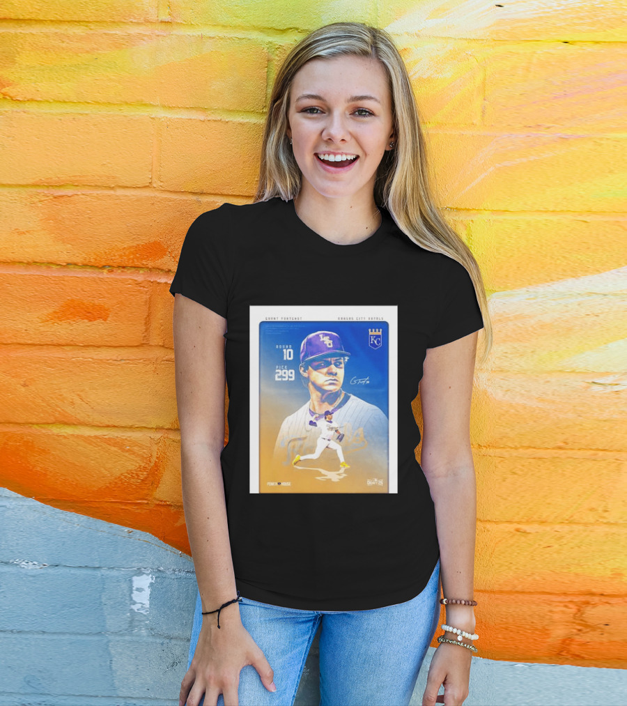 Grant Fontenot Kansas City Royals MLB Draft Round 10 Pick 299 T-Shirt