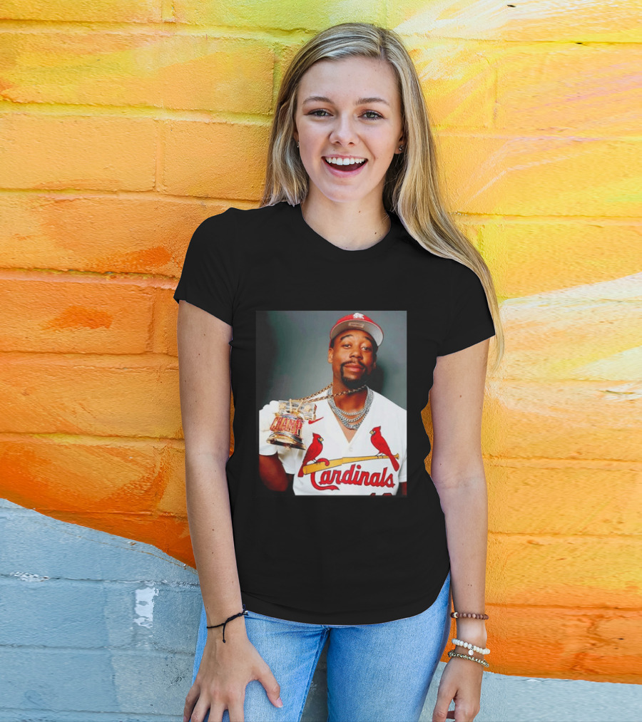 St Louis Cardinals Jordan Walker Champ Trophy Baseball T-Shirt